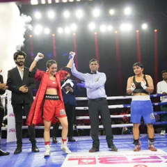 Victory in the ring! Ramandeep Kaur emerges victorious, claiming the prestigious WBC India Female Title.