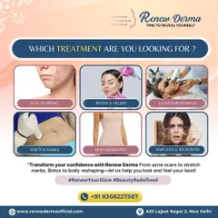 Which treatment are you looking for? We offer solutions for a wide range of concerns, including acne scarring, stretch marks, body reshaping, and of course, hair loss and regrowth. Let us help you look and feel your best.