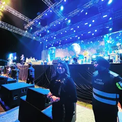 A candid shot from backstage just before hosting the Sonu Nigam live concert. Being this close to the action and feeling the crowd's anticipation is what I live for.