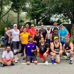 A typical Sunday with the running crew. We are a diverse group of runners of all paces, united by our love for hitting the pavement and supporting each other, one step at a time.