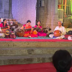 Another view of my Shivarathri concert, accompanied by talented artists on the mridangam and ghatam. The interplay between the instruments is what brings a Carnatic concert to life.