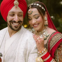 The purest smiles and unfiltered joy. This candid close-up of a beautiful Sikh couple captures the genuine emotion and connection that I strive to preserve in my wedding photography.