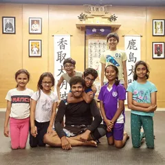 A happy group photo with my kids' BJJ class at The Dojo in HSR Layout. We create a positive and encouraging atmosphere for them to learn self-defense and build character.