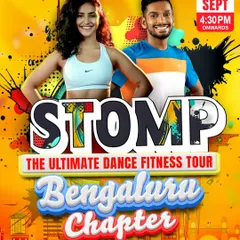 The STOMP tour is where we take the party on the road! This poster was for our Bengaluru chapter, a full-blown dance fitness tour I co-host with Tom. It’s an ultimate workout experience you don't want to miss.