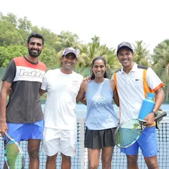 Some of our senior players and coaches at the Goa camp. These events provide a unique opportunity for mentorship and learning from experienced professionals.
