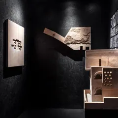 These process models for the House of Solid Stone were part of the 'Out of the Shadows' exhibition. They explore how traditional stone construction techniques could be evolved to create a contemporary architectural language.