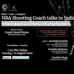 An announcement for one of our exclusive online sessions with NBA Optimization Coach David Nurse. Our players get opportunities to learn shooting secrets from the best in the business.