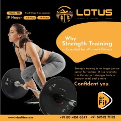 Strength training is a necessity for women's fitness. It's the key to building a stronger body, a sharper mind, and a more confident you, improving bone density and metabolic health.