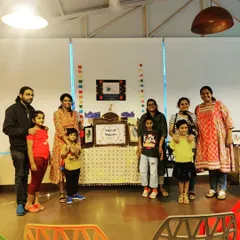 A lovely group photo with all the families after our Hungarian folktale adventure. It's wonderful to see parents and children connecting and sharing a creative experience together.