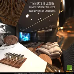 The integrated bar provides a sophisticated space for refreshments and conversation. This element elevates the room from a simple theater to a complete entertainment destination for family and friends.