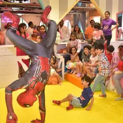 Watch the excitement as Spider-Man makes a surprise appearance! Our mascot entertainment brings your child's heroes to life, creating unforgettable moments of awe and joy. This is more than just a party; it's an experience.