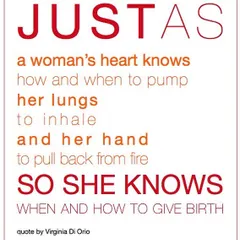 Trust your body's deep, intuitive knowledge. Just as your heart knows how to beat, your body knows how to give birth. My work is to help you quiet the noise and listen to that inner wisdom.