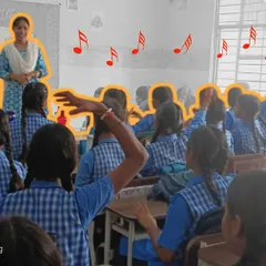 With hands in the air and voices united, these students are learning more than just a song. They are learning to participate, to be seen, and to feel the collective joy of creating something together.