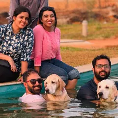 The pool is a great place for both dogs and their humans to bond and cool off together. We love seeing families enjoying the water during their private slot bookings.