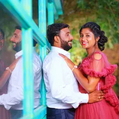 A happy couple's portrait. I offer makeup and styling for both partners to ensure a cohesive and polished look in your photos.