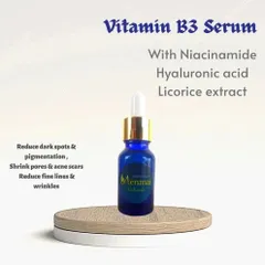 For marks and scars left behind by acne, I recommend my Vitamin B3 Serum. It's a water-based formula with Niacinamide and Hyaluronic Acid to help reduce dark spots, shrink pores, and improve overall skin texture.