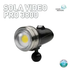 The Light & Motion Sola Video Pro 3800 is the trusted choice for underwater videographers. It delivers 3800 lumens in a smooth 110-degree flood beam, ensuring your footage is free of hotspots and shadows.