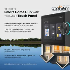 We believe in stepping into the future of smart living. Our Ultimate Smart Home Hub is designed to elevate your lifestyle with effortless control and modern elegance.