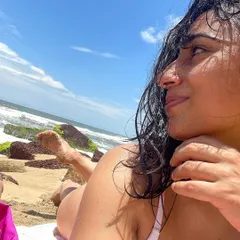Just me, the sound of the waves, and a sandy foot. This was on my birthday trip, taking a moment to just lie on the beach and do absolutely nothing. This is what it means to hit pause.