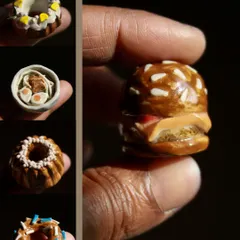 Pottery can also be pure, playful joy. Our miniature food workshops are a chance to indulge your creativity, sculpting tiny, delightful meals from clay, from burgers to doughnuts, each one a small, handcrafted memory.