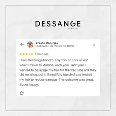 We love being a part of our clients' annual traditions. This review highlights our skill in balayage and our commitment to treating hair carefully to reduce damage while achieving a great outcome.