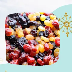 The secret to my delicious plum cake is the ingredients. I use a vibrant mix of premium dried and candied fruits, which are soaked to ensure they are plump and flavorful before being folded into the batter.