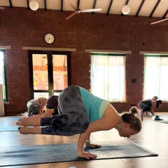 This is a moment of pure interoception, the quiet sense of inner awareness. In our themed asana workshops, we move beyond the physical shape to cultivate this deep listening, exploring challenging poses like Bakasana (Crow Pose) not as a goal, but as a journey inward.