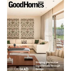 Our Max128 project was featured on the cover of GoodHomes India. The feature explores how we designed this urban retreat to embody modern living that learns to slow down.