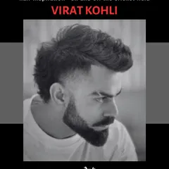Another look at Virat Kohli's game-changing style. His sharp, confident haircuts have inspired a generation to lead with flair, and we're here to help you achieve that same look.