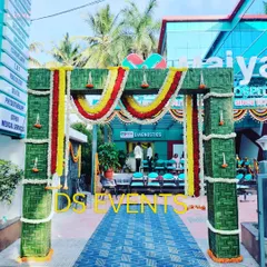 For the inauguration of Surakshaa Hospital, I designed this traditional entrance arch. The entire structure is crafted from woven coconut leaves and adorned with fresh marigold and jasmine garlands, creating a welcoming and auspicious atmosphere for a professional healthcare facility.