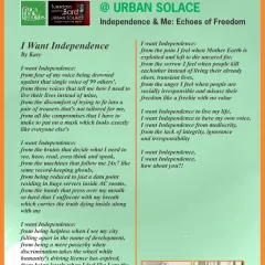 "I Want Independence" by Kary, Poem 2 from our "Echoes of Freedom" collection. A powerful piece on the desire for personal and societal freedom.