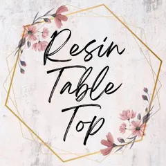 This graphic highlights my "Resin Table Top" products, which are perfect for displaying preserved flowers and photos.