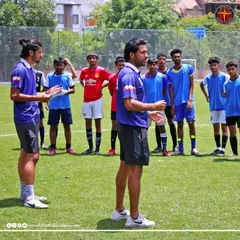 Our coaches evaluating players during the Spain trial selection process. We look for technical skill, tactical awareness, and a strong work ethic to identify players who have what it takes to succeed abroad.