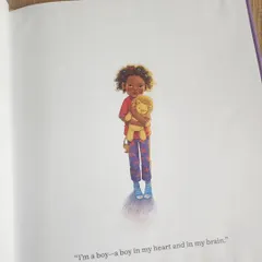 This powerful illustration captures the moment Calvin shares his truth: "I'm a boy, a boy in my heart and in my brain." Stories like this build empathy and understanding.