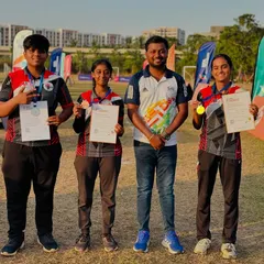 We build champions. Here I am with some of our proud medal winners at the SFA Archery Championships, celebrating their hard-earned success and dedication.