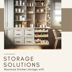 Smart storage solutions are a game-changer in any kitchen. I use pull-out pantry shelves, deep drawers, and vertical cabinets to maximize storage and keep countertops clutter-free.