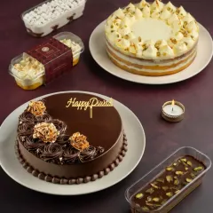 Our Diwali collection has something for everyone. Choose from our fusion cakes like the Kesar Pista Gateau, our signature chocolate cake, or our popular dessert tubs.