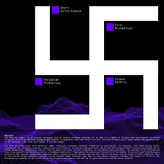 We draw inspiration from symbols of well-being and protection. This graphic explains our modern interpretation of the Swastika, representing the four pillars of our service: Smart Surveillance, Fire Protection, Perimeter Protection, and Access Kontrol.