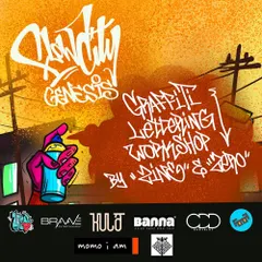 A poster from the 'Slum City Genesis' event in Kolkata, where I co-hosted a graffiti lettering workshop. These sessions are for anyone who wants to dive deep into the art of letterforms, whether you're just starting or want to refine your skills.