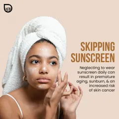 Skipping sunscreen is one of the biggest mistakes you can make for your skin. Daily neglect can result in premature aging, sunburn, and an increased risk of skin cancer.