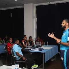 We believe in elevating the entire sports ecosystem. Here, we are leading a strength and conditioning session for coaches at the FIFA Women’s Development Programme, sharing the practical, field-tested strategies that build elite football fitness.