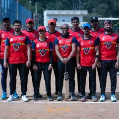 The "Bulls" team, one of the formidable squads from our Cricket League, posing for a group photo. The league fosters great team spirit.