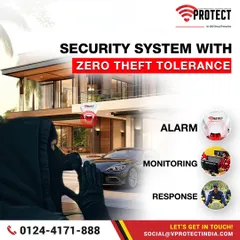 We offer a security system with zero tolerance for theft. Our three-layer approach of alarm, monitoring, and response ensures maximum safety for your home and family with advanced technology and round-the-clock protection.