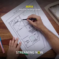 A quick sketch is often the fastest way to explore an idea. Here, I'm laying out the fundamental zones of a house, thinking about the path of the sun and how the family will live in the space.
