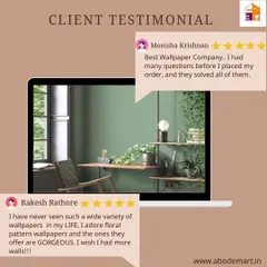 I'm always thrilled to receive positive feedback from my clients. These testimonials highlight my commitment to providing a wide variety of custom wallpaper options and helpful service from the initial query to the final installation.