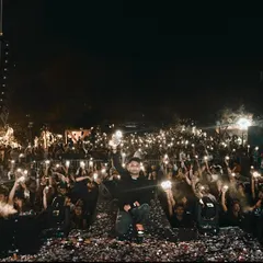 The crowd at JIMS Delhi with their phone lights up. It's a powerful sight that shows the connection we build during the set.