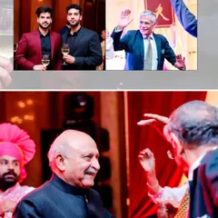 This collage captures the energy of the wedding guests. From friends raising a glass to older family members hitting the dance floor, it's all about the celebration.