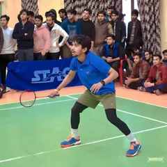 The journey from a dedicated player to a champion. This is the 'before' shot, showing intense focus during a competitive match.