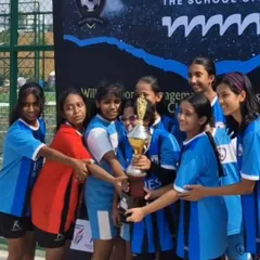 Pure happiness and pride. Our sub-junior players celebrate with their runners-up trophy after a hard-fought tournament.