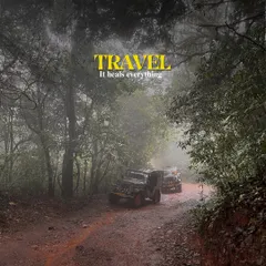 Travel heals everything. An off-road jeep ride through a misty, magical forest trail.